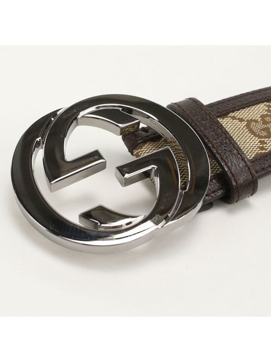 Gucci Interlocking Belt GG Canvas Leather main image 6